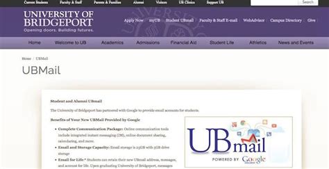 university of bridgeport staff email