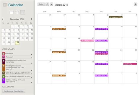 university of melbourne schedule
