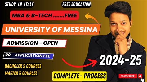 university of messina application deadline