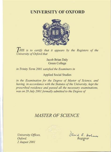 university of oxford online master degree