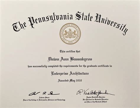 5 Penn Certificates