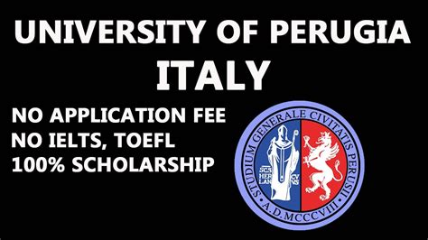 university of perugia application fee