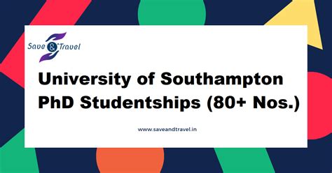 university of southampton phd opportunities