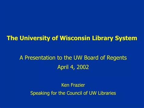 university of wisconsin library system