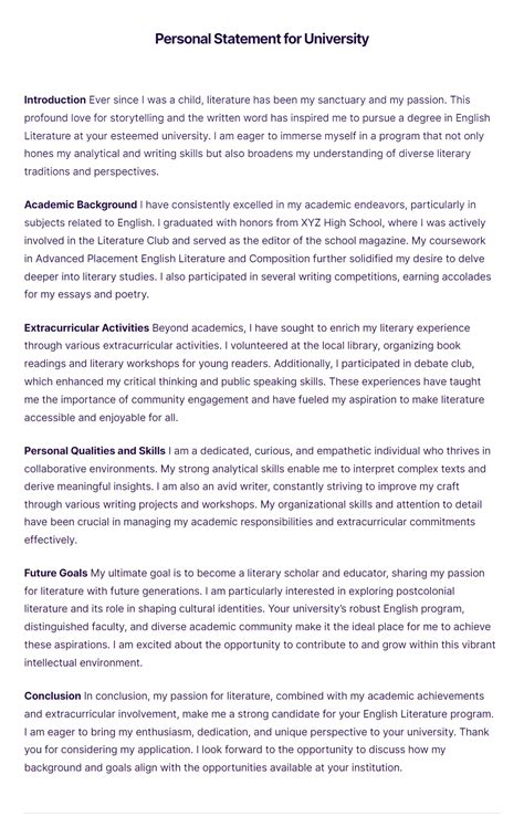 university personal statement word limit