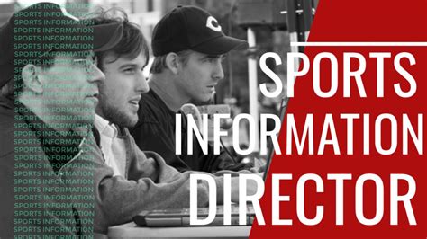 university sports information director jobs
