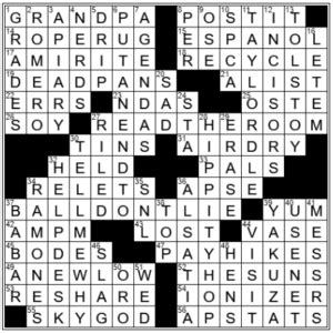 LA Times Crossword Answers 13 Sep 16, Tuesday