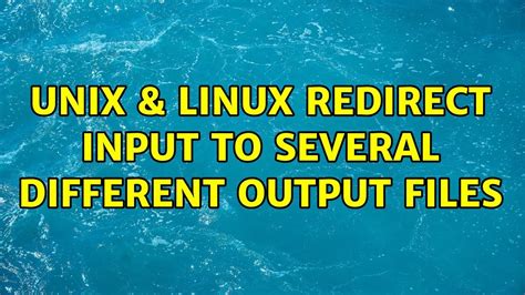 Unix Output To Screen And File