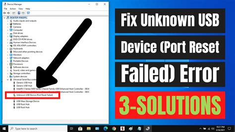 How to Fix "Unknown USB Device (Port Reset Failed)" Error in Windows 11
