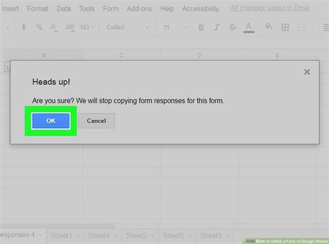 How to Unlink a Form on Google Sheets on PC or Mac 11 Steps