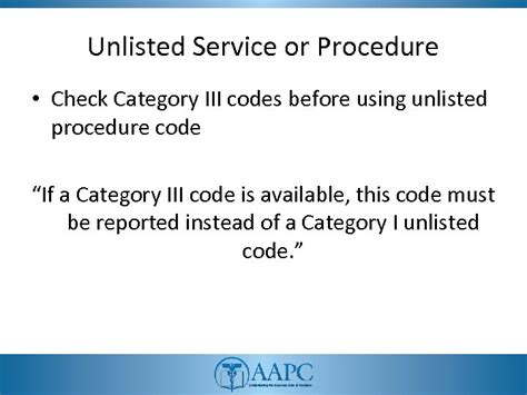 unlisted service cpt code