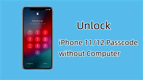 unlock iphone 11 passcode without computer