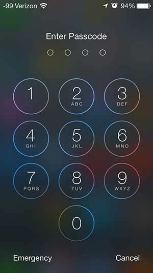 unlock iphone pin code