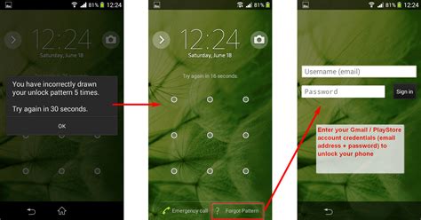 unlock screen passcode android