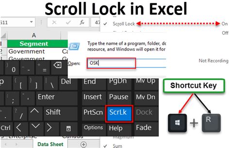 unlock scroll lock in excel shortcut key thinkpad