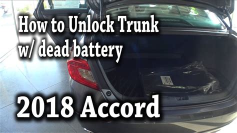 unlock the trunk