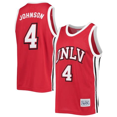 Men's REBELS 4 Larry Johnson UNLV White College Basketball Jersey
