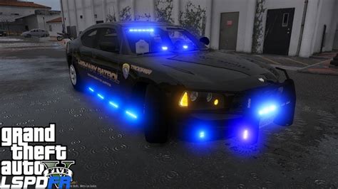 unmarked police car blue lights lspdfr
