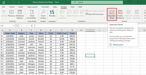Unprotect Excel Sheet Easily