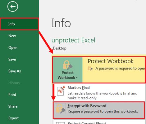 unprotect excel workbook without password