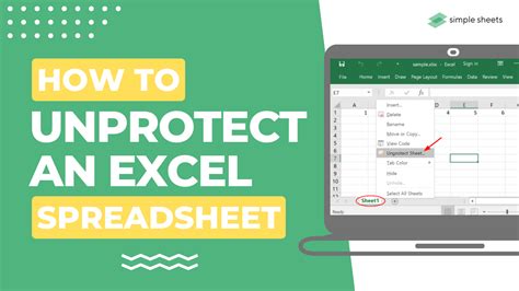 Unprotect Excel Sheets Easily