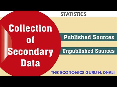 unpublished sources of secondary data class 11 definition