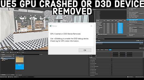 Unreal Engine is exiting due to D3D device being lost how to fix the
