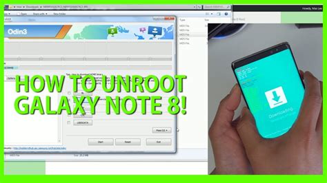 unroot samsung note 8