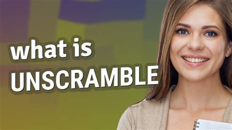 Unscramble Youtube