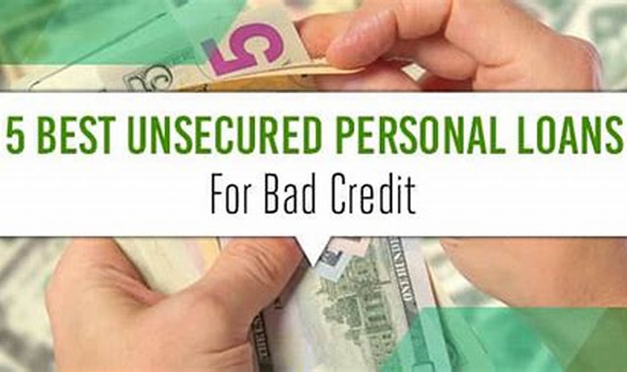 unsecured personal loan bad credit