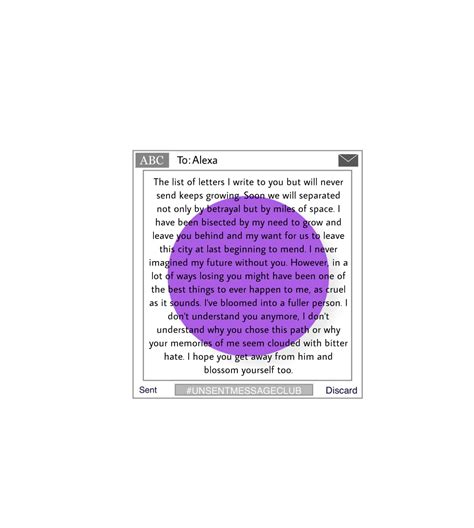 Unsent Message To Alexa M