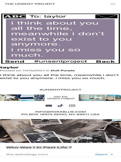 Unsent Messages To Taylor C