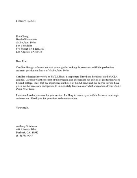 Application Letter Sample Solicited Unsolicited Cover Letter Example