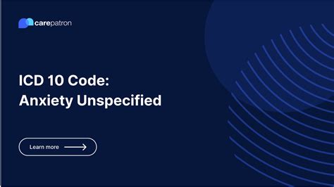 unspecified anxiety disorder icd code