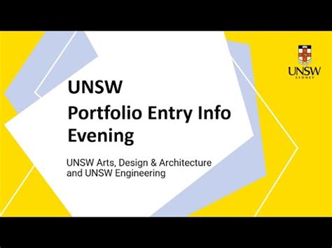 Unsw Portfolio Entry Example