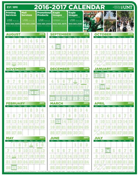 unt fall 24 calendar