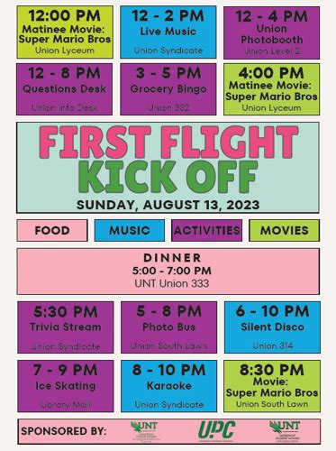 unt first flight week 2023