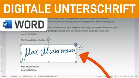 Wie man eine digitale Unterschrift in Office und Word erstellt