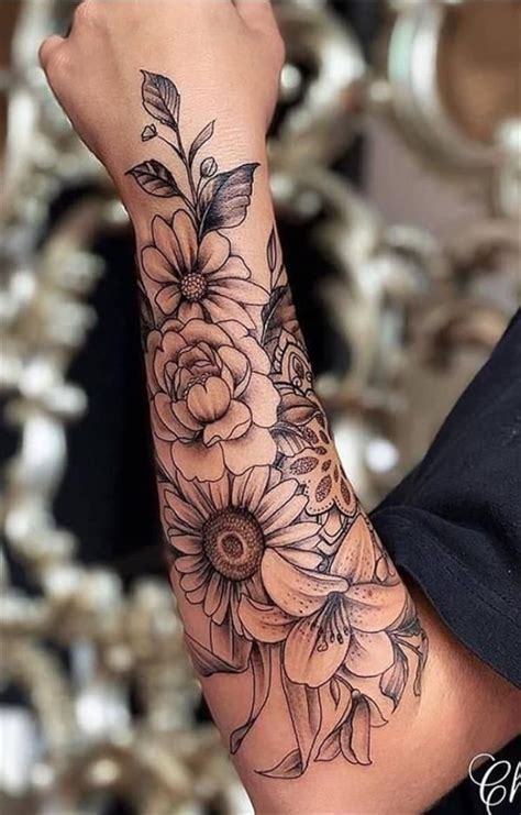 Inspirational Unusual Flower Tattoo Designs 2023