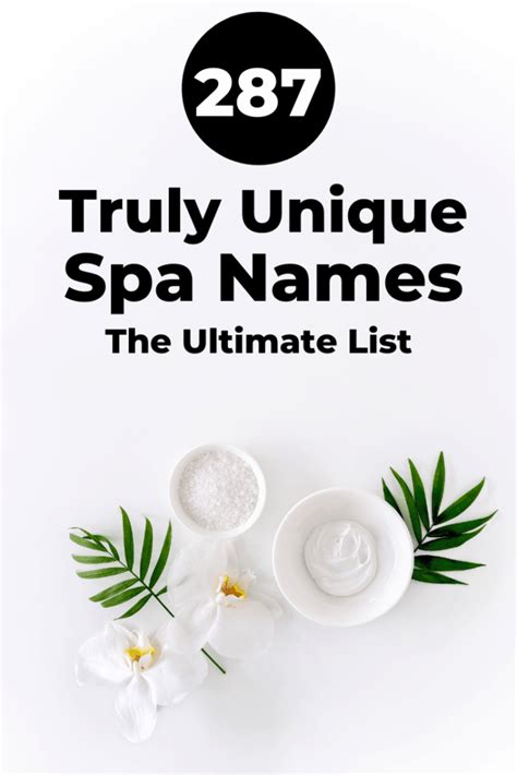 Unusual Spa Names