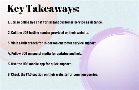 uob customer care number singapore