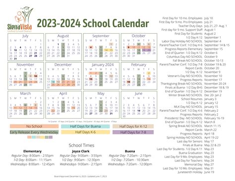 Calendars University of Arizona