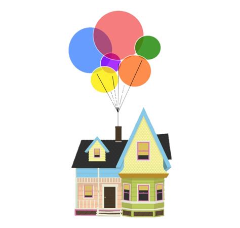 Up House With Balloons Printable Template: A Creative And Fun Diy Project