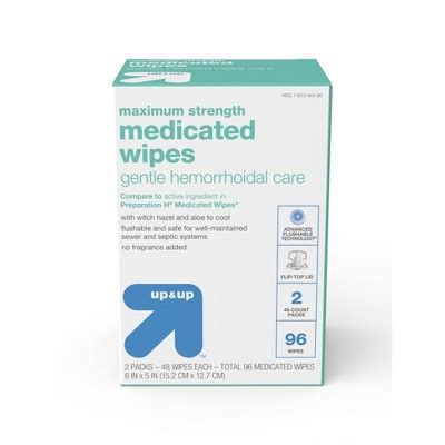 up and up medicated wipes