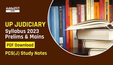 up judiciary syllabus pdf