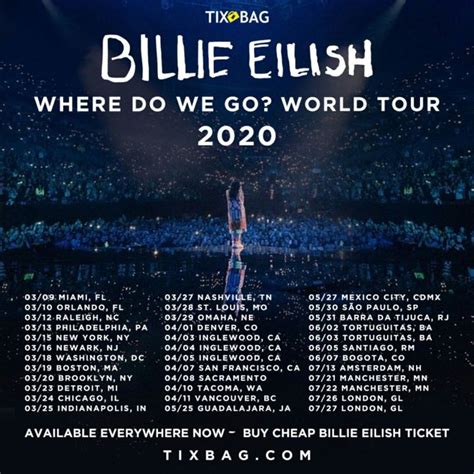 upcoming billie eilish concert