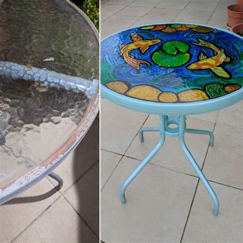Upcycle Glass Patio Table