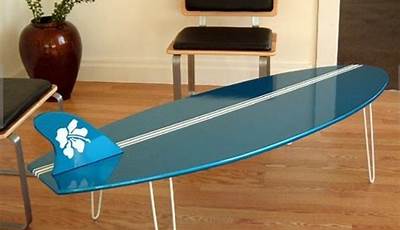 Upcycled Surfboard Coffee Tables