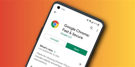 update chrome on android
