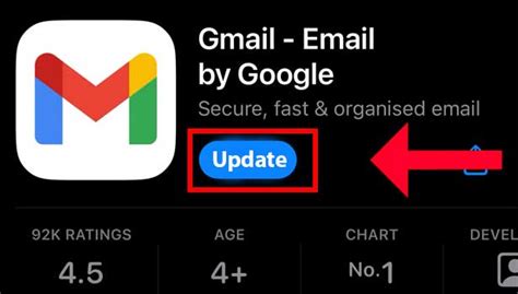 update gmail app